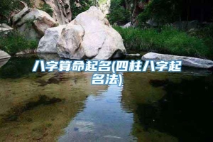 八字算命起名(四柱八字起名法)