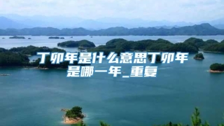 丁卯年是什么意思丁卯年是哪一年_重复