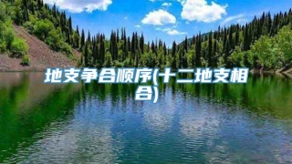 地支争合顺序(十二地支相合)