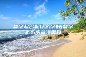 备字起名配什么字好(备字怎么读音)_重复