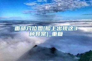 面部穴位图(脸上出现这3种异常)_重复