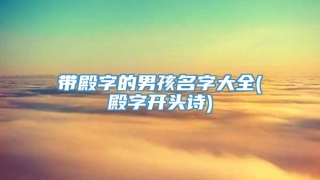 带殿字的男孩名字大全(殿字开头诗)