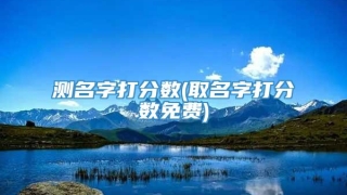 测名字打分数(取名字打分数免费)