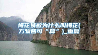 梅花易数为什么叫梅花(万物皆可“算”)_重复