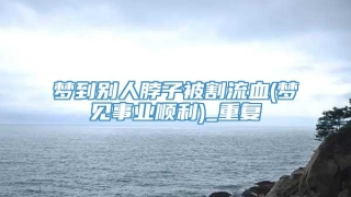 梦到别人脖子被割流血(梦见事业顺利)_重复