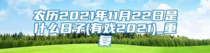 农历2021年11月22日是什么日子(有戏2021)_重复