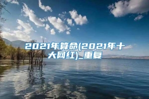 2021年算命(2021年十大网红)_重复