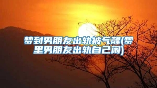 梦到男朋友出轨被气醒(梦里男朋友出轨自己闹)