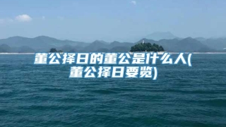 董公择日的董公是什么人(董公择日要览)