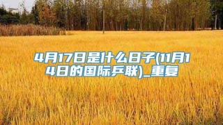 4月17日是什么日子(11月14日的国际乒联)_重复