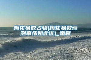 梅花易数占物(梅花易数预测事情如此准)_重复