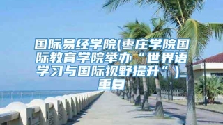 国际易经学院(枣庄学院国际教育学院举办“世界语学习与国际视野提升”)_重复