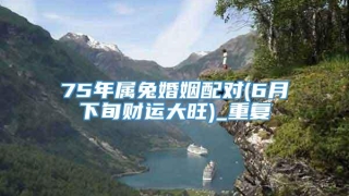 75年属兔婚姻配对(6月下旬财运大旺)_重复