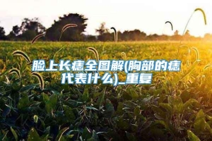 脸上长痣全图解(胸部的痣代表什么)_重复