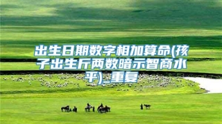 出生日期数字相加算命(孩子出生斤两数暗示智商水平)_重复
