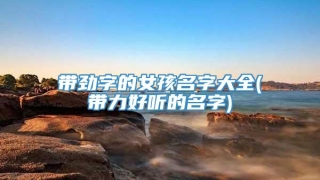 带劲字的女孩名字大全(带力好听的名字)