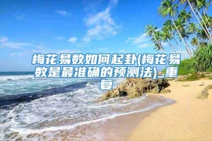 梅花易数如何起卦(梅花易数是最准确的预测法)_重复