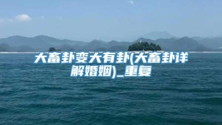 大畜卦变大有卦(大畜卦详解婚姻)_重复