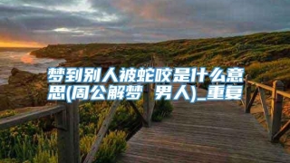 梦到别人被蛇咬是什么意思(周公解梦 男人)_重复