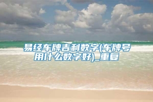 易经车牌吉利数字(车牌号用什么数字好)_重复