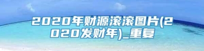 2020年财源滚滚图片(2020发财年)_重复