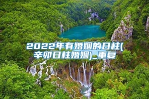 2022年有婚姻的日柱(辛卯日柱婚姻)_重复