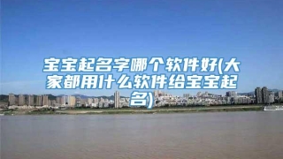 宝宝起名字哪个软件好(大家都用什么软件给宝宝起名)