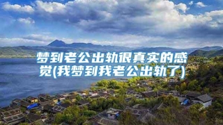 梦到老公出轨很真实的感觉(我梦到我老公出轨了)