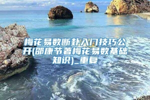 梅花易数断卦入门技巧公开(邵康节著梅花易数基础知识)_重复