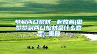 梦到两口棺材一起放着(做梦梦到两口棺材是什么意思)_重复