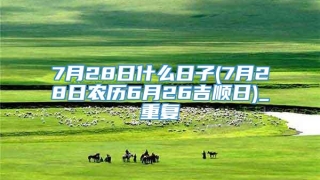 7月28日什么日子(7月28日农历6月26吉顺日)_重复