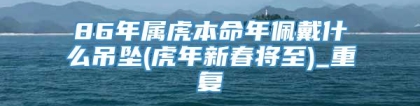 86年属虎本命年佩戴什么吊坠(虎年新春将至)_重复