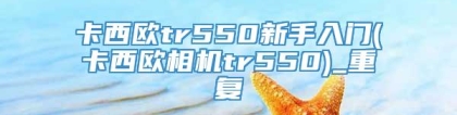 卡西欧tr550新手入门(卡西欧相机tr550)_重复