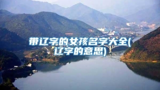 带辽字的女孩名字大全(辽字的意思)