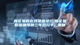 梅花易数在线排盘灵儿(梅花易数准确预测三年后分手)_重复