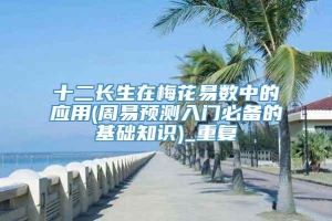 十二长生在梅花易数中的应用(周易预测入门必备的基础知识)_重复