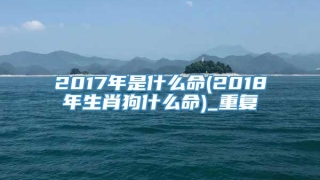 2017年是什么命(2018年生肖狗什么命)_重复