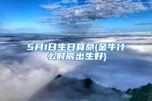 5月1日生日算命(金牛什么时辰出生好)