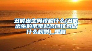 丑时出生男孩缺什么(丑时出生的宝宝起名应该遵循什么规则)_重复