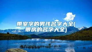 带室字的男孩名字大全(带房的名字大全)