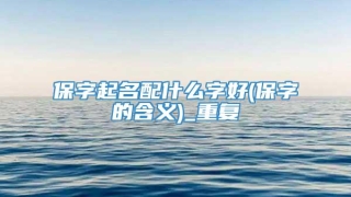 保字起名配什么字好(保字的含义)_重复