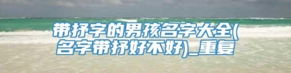 带抒字的男孩名字大全(名字带抒好不好)_重复