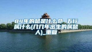 84年的鼠是什么命 五行属什么(几几年出生的属鼠人)_重复