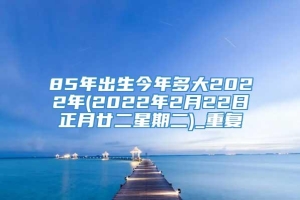 85年出生今年多大2022年(2022年2月22日正月廿二星期二)_重复