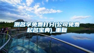 测名字免费打分(公司免费起名宝典)_重复