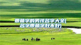 带萌字的男孩名字大全(名字带萌字好不好)