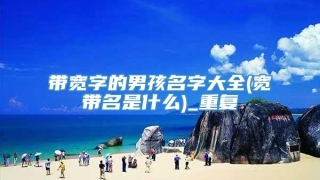 带宽字的男孩名字大全(宽带名是什么)_重复