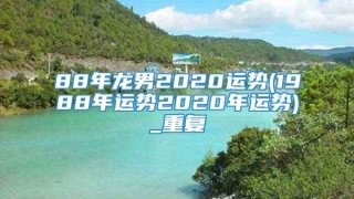 88年龙男2020运势(1988年运势2020年运势)_重复