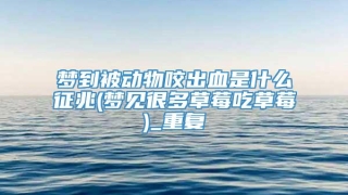 梦到被动物咬出血是什么征兆(梦见很多草莓吃草莓)_重复