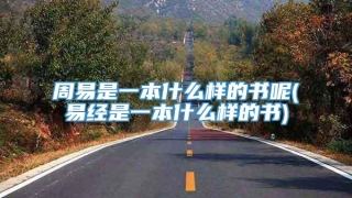 周易是一本什么样的书呢(易经是一本什么样的书)